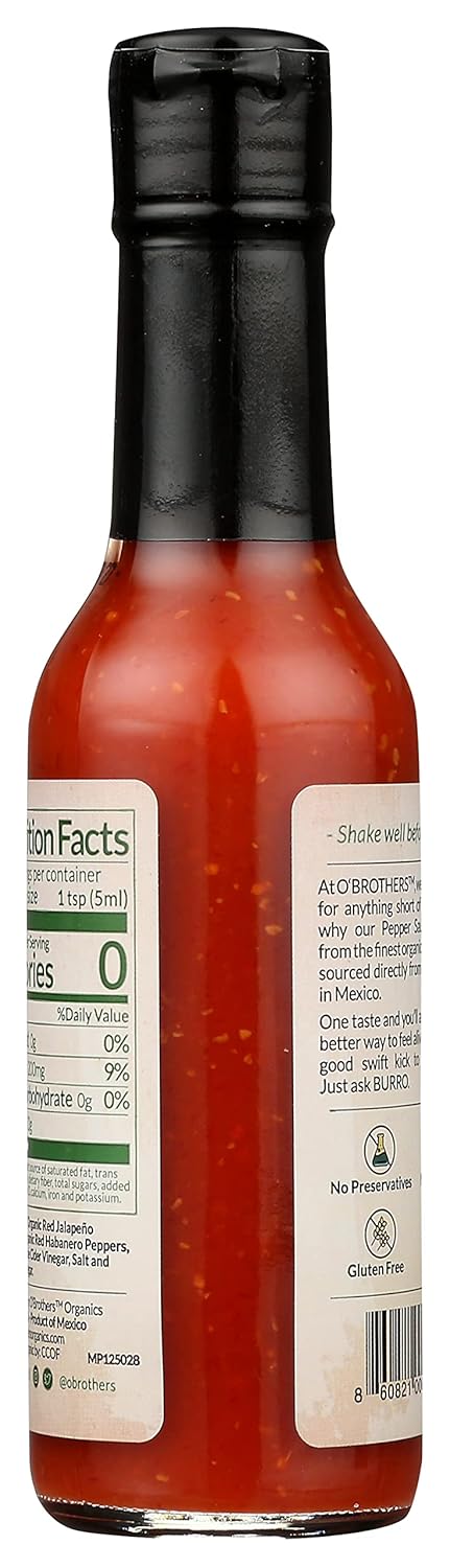 O'Brothers Habanero Hot Sauce, 5 oz