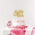 WeBenison God Bless Cake Topper, Gold Glitter for First Communion Baby Shower Party Decorations