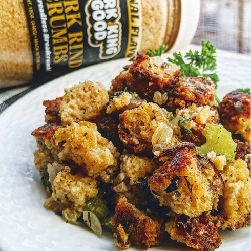 4 Pack! 12 Oz 4 Pack) Pork King Good - Pork Rind Breadcrumbs - Keto Friendly, Paleo, Gluten-Free, Sugar Free, Zero Carb