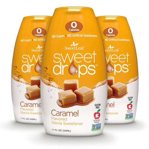 SweetLeaf Sweet Drops Caramel 1.7 Fl Oz Each (Pack of 3)