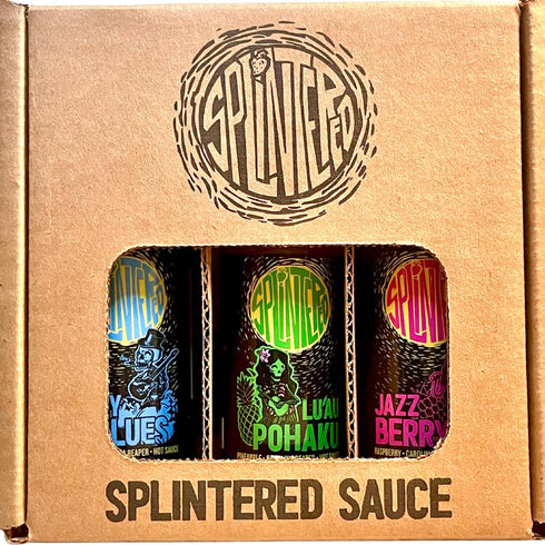Three-Pack Splintered Sauce's Greatest Hits | of Award-Winning Hot Sauces |
