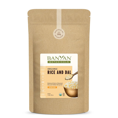 Banyan Botanicals Rice and Dal Pre-Blended Organic Yellow Mung Dal and Organic