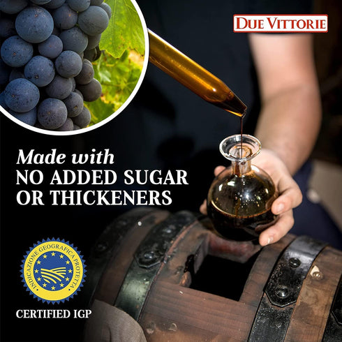 16.9 Oz Due Vittorie Oro Gold Balsamic Vinegar of Modena. Highest score from The Consortium of Modena - Fl