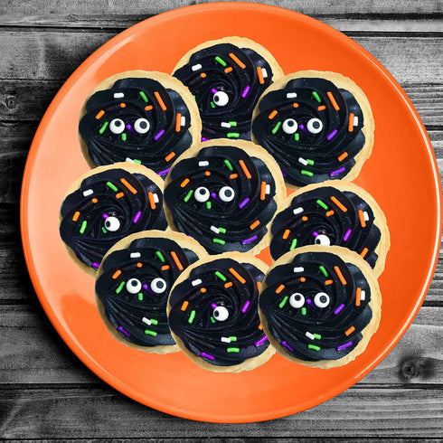 Edible Halloween Eyeballs Cake Confetti Sprinkles, Orange Black Purple Green White for Cake Cookie Cupcake Ice Cream
