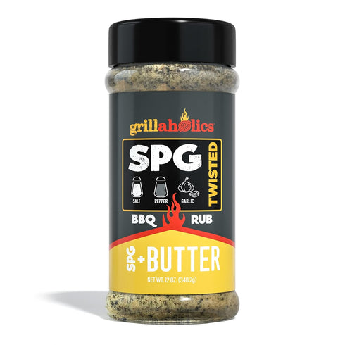 Grillaholics Twisted SPG + Butter Rub - Garlic Butter Seasoning & SPG Rub, All Purpose