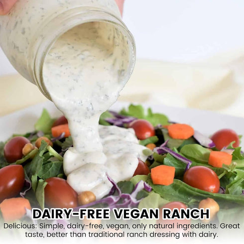 Dairy Free Ranch Mix by Farrell Specialty Foods, 5.5 oz - Vegan, No Sodium, Delicious Salad Dressing & Dip