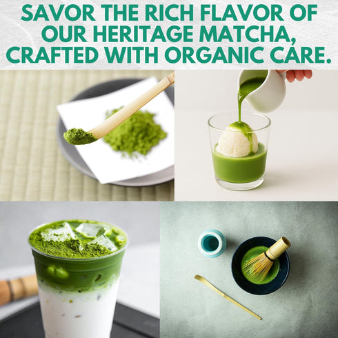 100% (100g 3.53oz) Nagomi Matcha Organic Superior Ceremonial Grade Matcha Green Tea Powder - Authentic Japanese First
