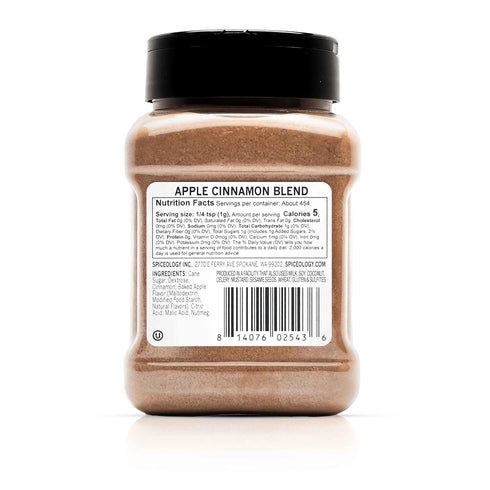 16 oz Spiceology Apple Cinnamon Blend Sweet & Warming Spice Mix With Nutmeg & Baked Apple Flavor Perfect for Baking