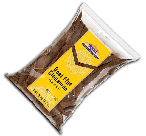 Rani Desi (Dalchini) Flat Cinnamon 3.5oz (100g) ~ All Natural | Vegan | Gluten Friendly | Non-GMO | Indian Origin