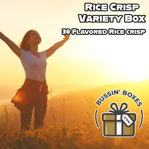 Pack 30 Count Rice Crisps Variety Multi-Grain Snack Bags Assortment Healthy, Low Calorie Snack Box for Adults and Kids