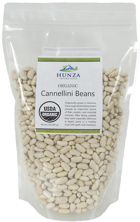 Hunza Natural Foods Organic Cannellini Beans - 2lbs (Hunza)