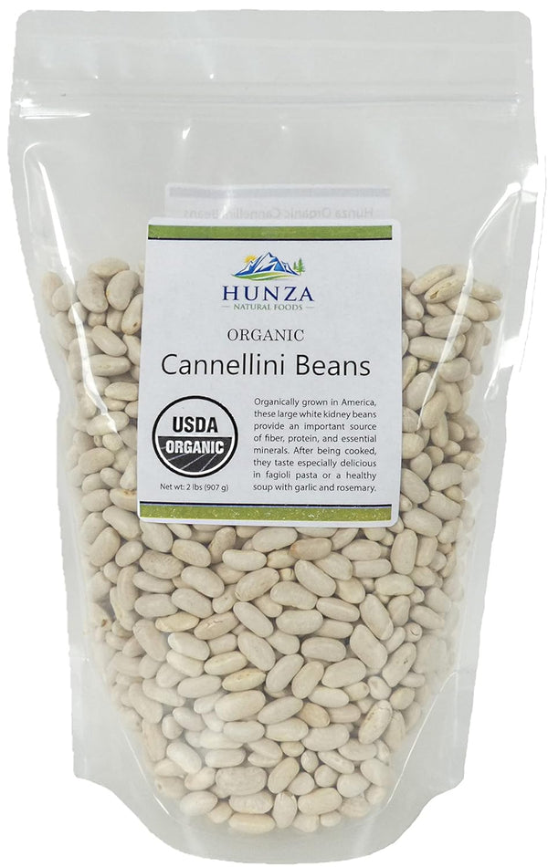 Hunza Natural Foods Organic Cannellini Beans - 2lbs (Hunza)