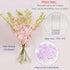 10 Athenas Garden Fresh Cut Peachy Pink Orchids Stems Dendrobium Orchids Flowers with Vase and Rocks