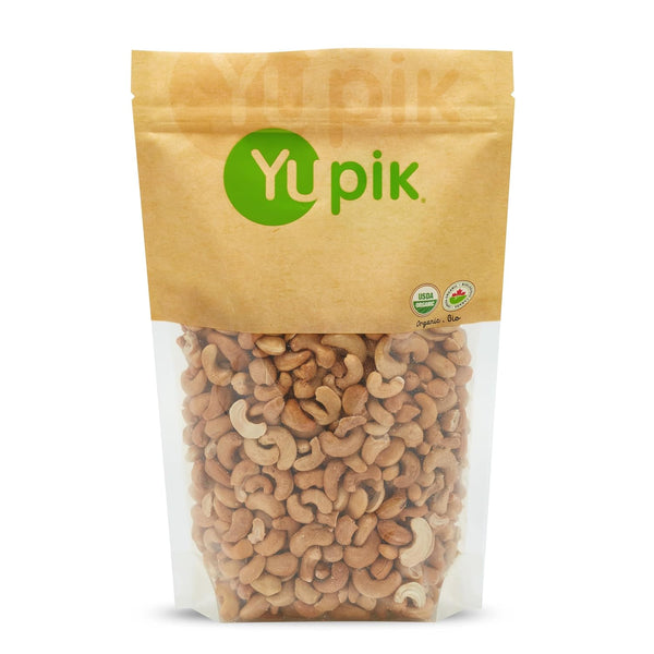 Yupik Organic Dry Roasted Cashews, 2.2 lb (35.2 oz), Kosher, Gluten-Free, Non-GMO,