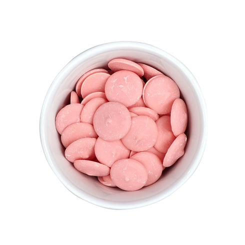 2lb Pink Chocolate Melting Wafers, Bulk Bag, Pink Chocolate, Pink Candy, Melting Chocolate Candy Discs For Baking