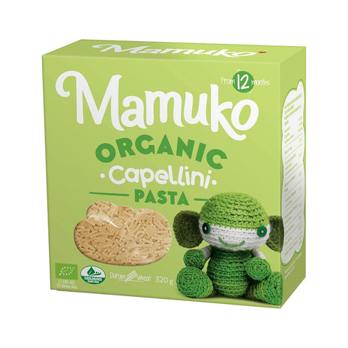 MAMUKO 4-Pack 12+ 12 Organic The Beginning Pasta Variety Mix (Ditalini, Stelline, Risone, Capellini) Quick-Cook Pasta