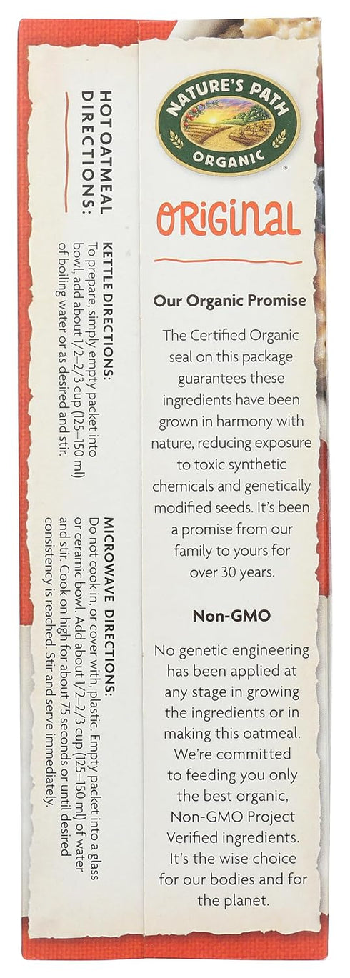 14 oz Nature's Path Hot Instant Oatmeal Original Organic