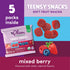 5 Count (Pack 16) Plum Organics Teensy Snacks Soft Fruit - Mixed Berry - - Organic Toddler Food Fruit Snacks