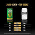 4 12 Oz (Pack 12) Liquid Death Soda-Flavored Sparkling Water - Classic Variety, Less Sugar*, Huge Flavor, No Caffeine