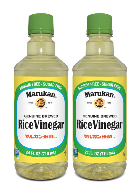 Marukan Genuine Brewed Rice Vinegar, 24 Ounce PET Bottle (Pack of 2)