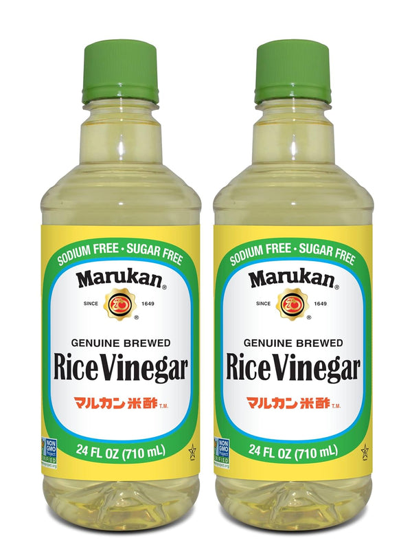 Marukan Genuine Brewed Rice Vinegar, 24 Ounce PET Bottle (Pack of 2)
