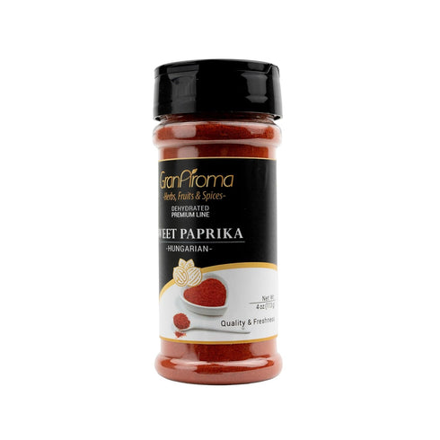 (4 GranAroma Sweet Hungarian Paprika, Sweet & Savory, Authentic, Fine Powder Ounce)