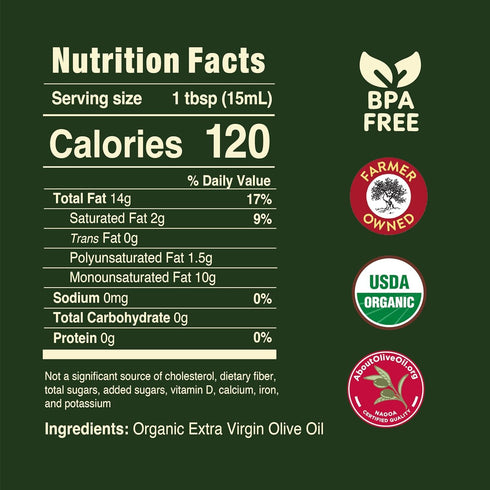 32 oz Pompeian Smooth Organic Extra Virgin Olive Oil - fl - First Cold Pressed Olive Oil for Cooking - Smooth Taste
