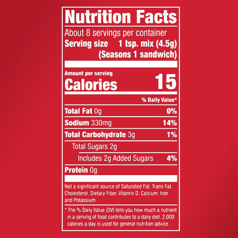 1.31 oz McCormick Sloppy Joes Seasoning Mix