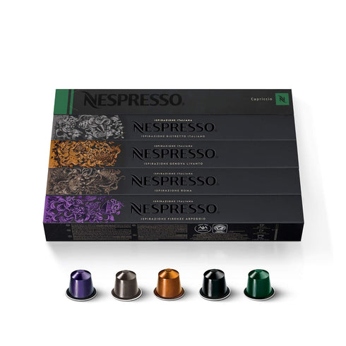 Nespresso Capsules Original Line, Ispirazione Favorites Variety Pack, Medium & Dark Roast