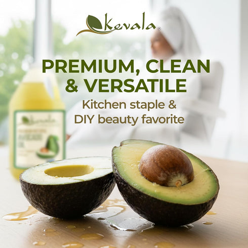 64 Oz (Pack 1) Kevala Avocado Oil Cold Pressed | NonGMO Project Verified & Kosher | Multipurpose for High Smoke Point