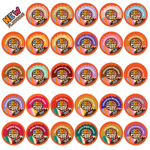 Crazy Cups Flavored Coffee in Single Serve Coffee Pods - Flavor Coffee
