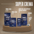 2.2 lb (Pack 2) Lavazza Super Crema Whole Bean Coffee, Medium Espresso Roast, Arabica and Robusta Blend, Bag