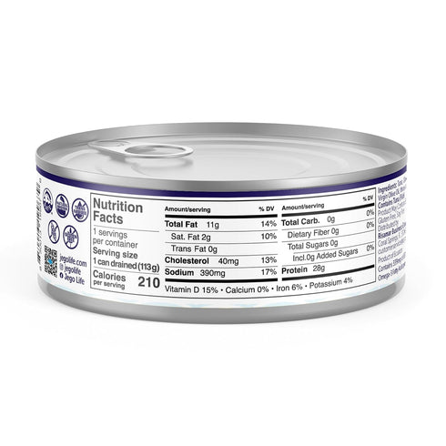 Pack 6 5oz Jego Solid Light Tuna in Olive Oil | Keto | Low Carb | Gluten Free | Soy Free | Canned | Ready to eat | of |