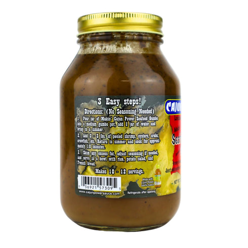 32 oz (Pack 1) Cajun Power Makin' Seafood Gumbo
