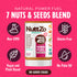 7 16 oz NuttZo Organic Power Fuel Nuts and Seeds Butter, Crunchy, Paleo and Keto Friendly, Peanut and Gluten Free