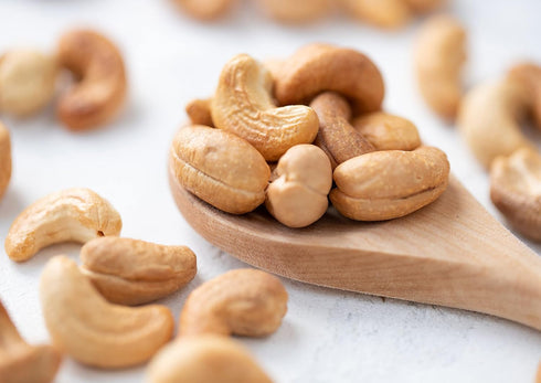 4 Food to Live Dry Roasted Whole Cashews with Himalayan Salt, Pounds Oven Roasted Lightly Salted Fancy Nuts, No Oil