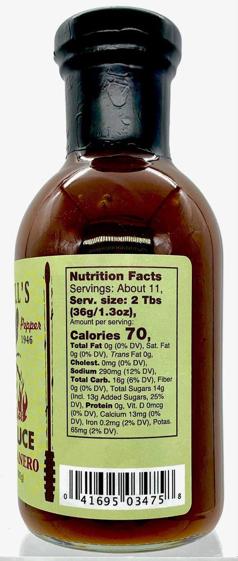 Braswell's Honey Habanero BBQ Sauce - Sweet & Spicy Flavor