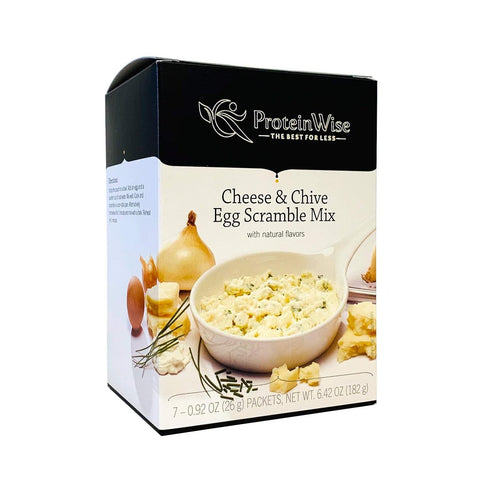 ProteinWise Cheese& Chive Egg Scramble Mix, High Protein, Low Carb, Low Sugar,