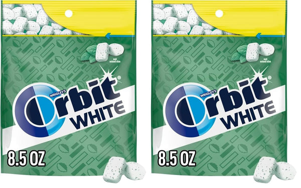 ORBIT WHITE Sweet Mint Sugar Free Soft Chew ADA Approved Chewing Gum,