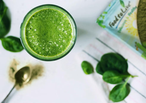2 Food to Live Organic Spinach Powder, Pounds Non-GMO, Finely Ground Dehydrated Leaves, Pure, Vegan, Kosher, Bulk.