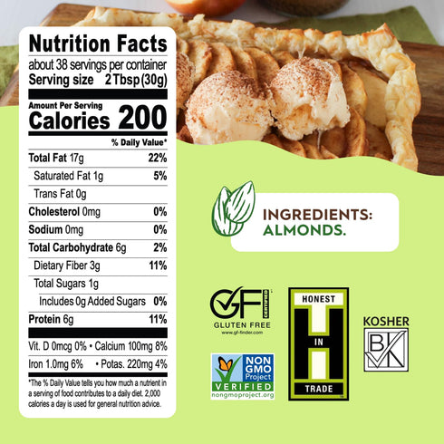 2.5 1 (40 oz) Once Again Creamy Natural Almond Butter No Sugar, Roasted - Large Pound Jar - Single Ingredient Nut