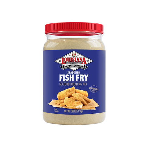 Louisiana Fish Fry Seasoned Fish Fry Seafood Breading Mix 2.88 Pound (Pack