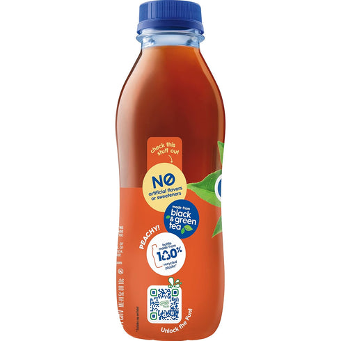 16 oz Pack 12 Snapple Peach Tea, fl recycled plastic bottle