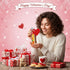 48 Set 5.9 Inch 2.2 oz Yunsailing Heart Candy Tubes Wedding Candy Container with Transparent Bags and Red Heart Tags