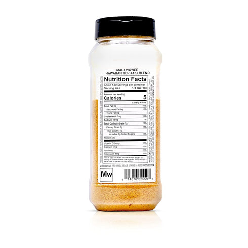 18 oz Spiceology - Maui Wowee - Hawaiian Teriyaki Seasoning - Hawaiian BBQ Rub Spices and Seasonings - Add Flavor