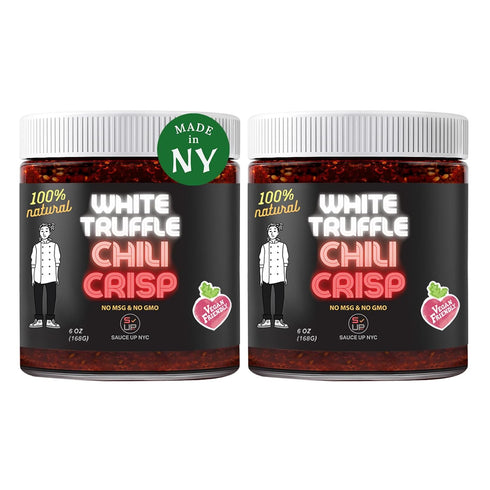 SAUCE UP White Truffle Chili Crisp Sauce 2 Pack (6oz Each) |