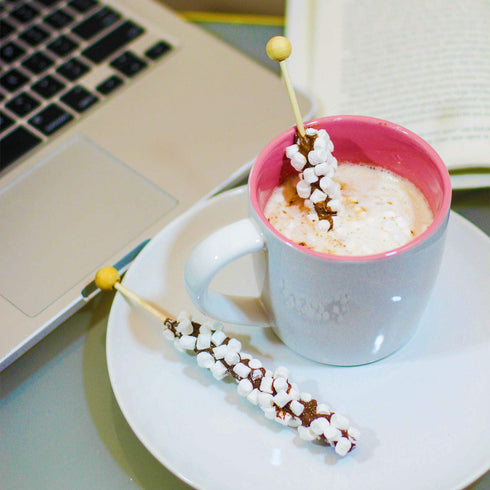Set (30ct Melville Candy Hot Chocolate Stirrers Gift - For Hot Cocoa, Coffee, Tea, Stocking Stuffers, Holiday Gift Idea