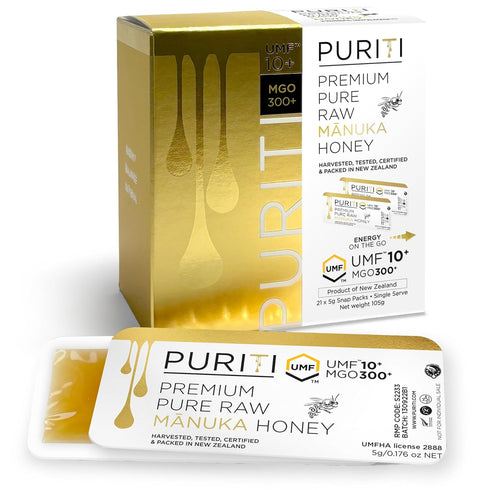 PURITI Genuine Raw Manuka Honey Snaps On The Go - UMF 10+