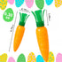 24 Summer Carrot-Shaped Sweet & Tangy Powdered Candy, Ct (Apple, Orange, Strawberry) Classic Sweet Powder for Ice Cream
