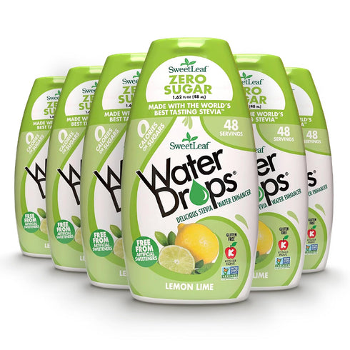SWEET LEAF, WATER DROPS,LEMON LIME 1.62 FZ